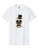 Steampunk-Skeleton Mens Graphic Tee, 100% Cotton, Casual Summer Wear