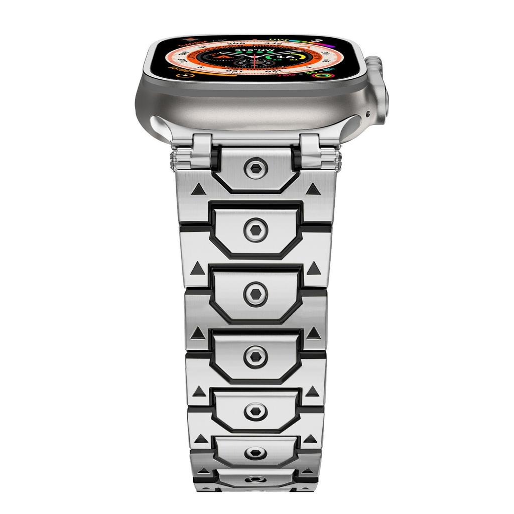 Titanium Color Stainless Steel Bracelet Strap For Apple Watch Ultra 2 49mm Series 10 46mm iWatch 9 8 7 SE 45 44 42 41 40 38mm
