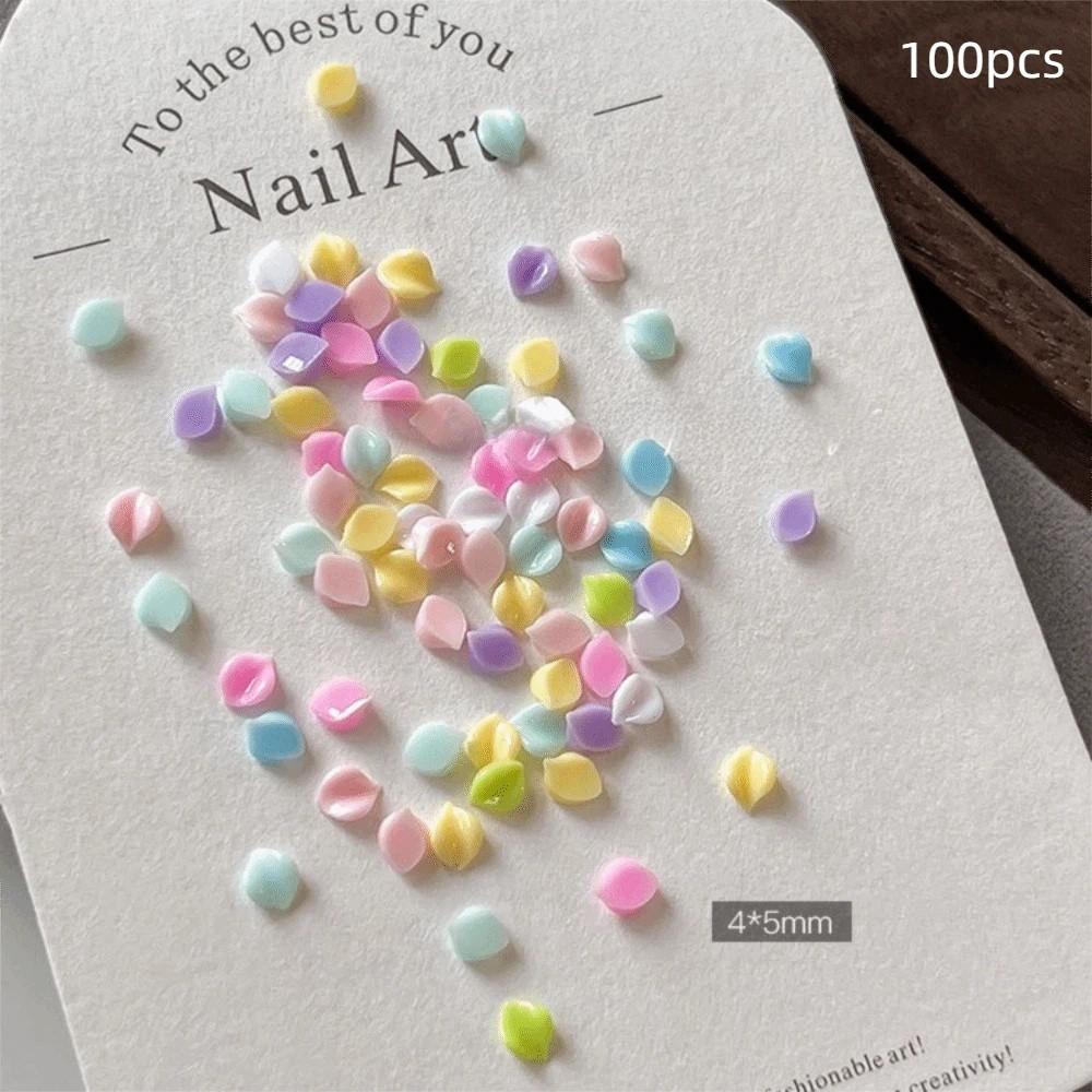 3D Flower Petals Nail Art Glitter Set Transparent Nail Charms Decorations Manicure Accessories