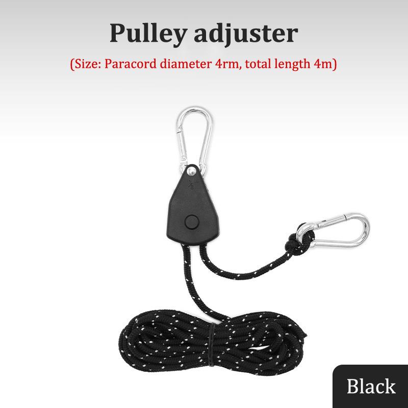 

Металлический подъемный блок, светоотражающий ветровой трос, утолщенный трос для зонта, 4 мм чёрный