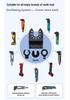 10-Piece Coarse Tooth and Extended Straight Saw Blade Set - Universal Oscillating Multi-purpose Tool Accessories