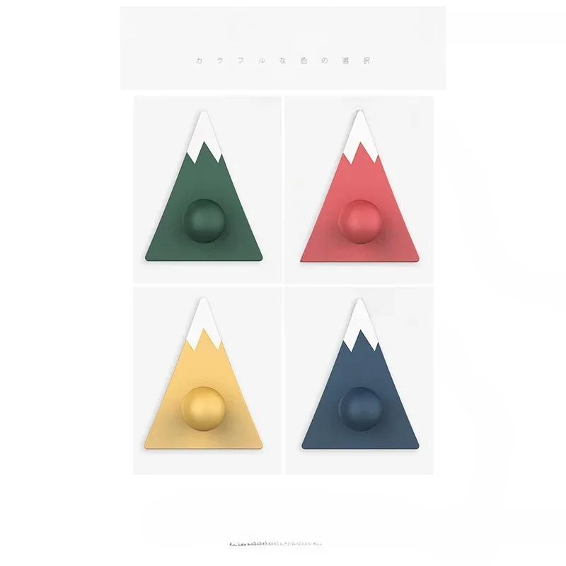 1 Set Cintre Forme Montagne Nordique Fujiyama Crochet Mural Crochet Adhésif Crochet Vêtements Décoration Chambre d'Enfants