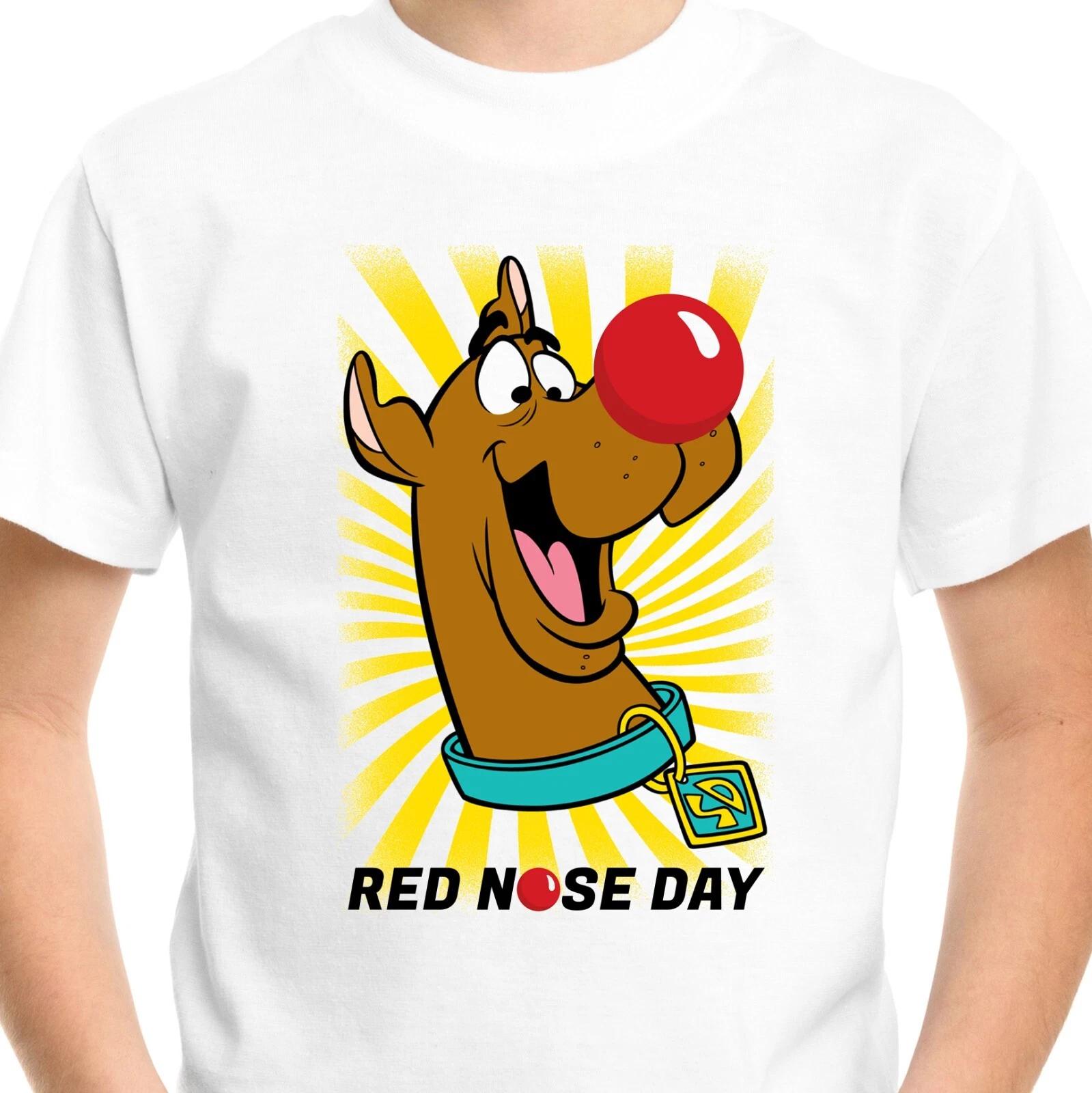 Футболка Scooby-Doo ко Дню красного носа Смешная собака Мужская Детская Мальчики Взрослая Футболка Топ футболка 160