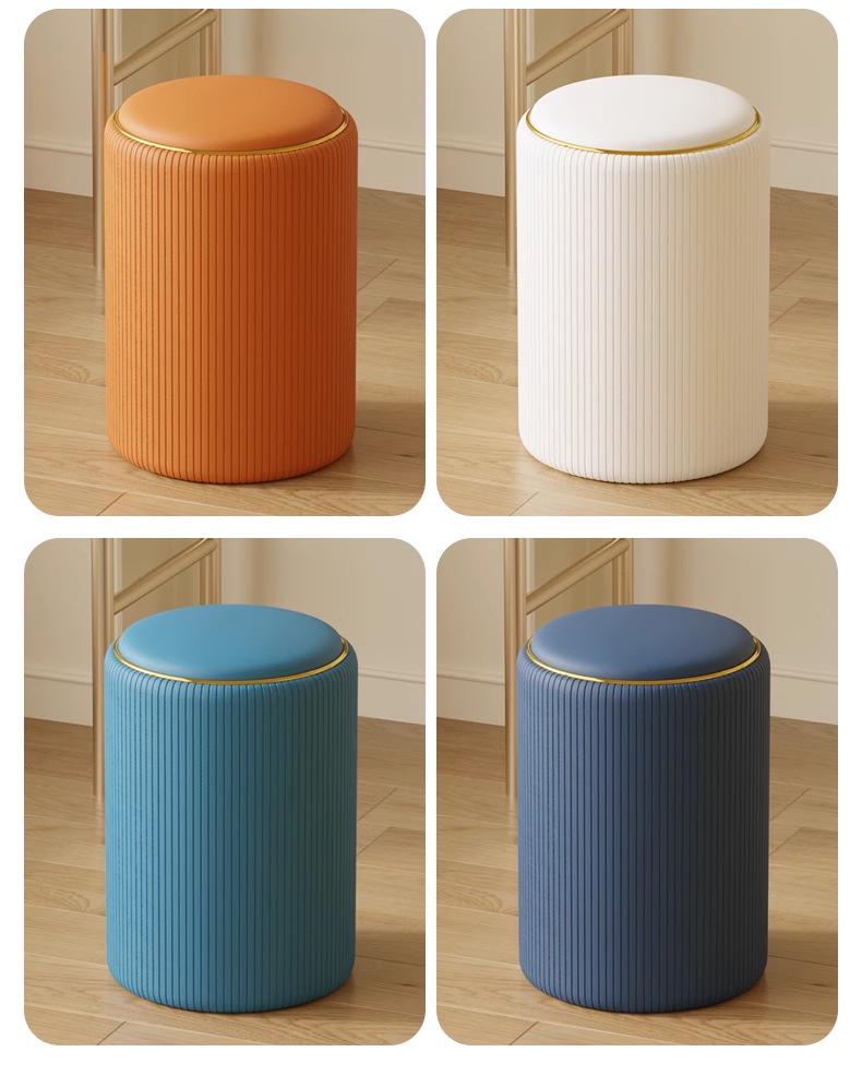 Wysyłka tego samego dnia Solidny drewniany stołek pod umywalkę, Kompaktowe siedzisko do makijażu i manicure, Oszczędzające miejsce krzesło do makijażu