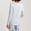 Hanro Long Sleeve Round T shirT 76491 Powder Blue 