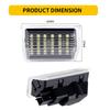 2Pcs Car Step Courtesy Door Lights For Mercedes-Benz A B C E ML GL GLC GLE GLS W176 W246 W212 W213 W166 X166 X205
