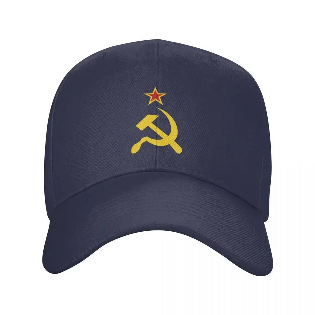 Russian Soviet Flag Baseball Cap for WomenUnisex Breathable CCCP USSR Hammer And Sickle Dad Hat Performance Snapback Summer Hats