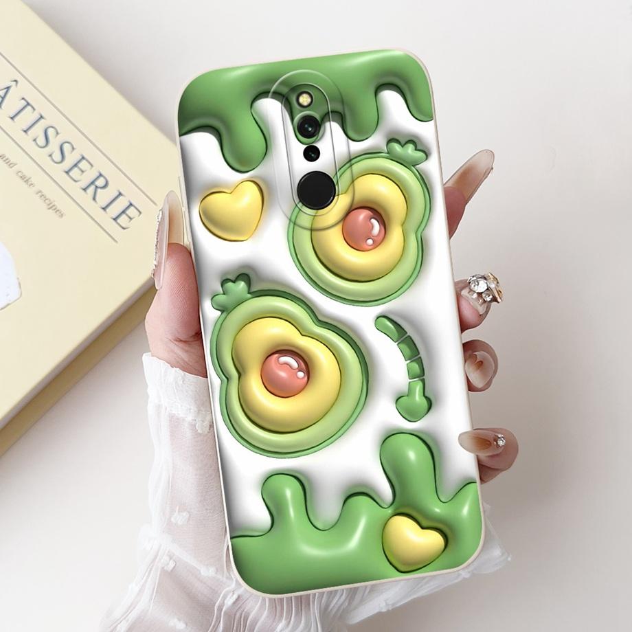 Cool Soft Silicone Case For Xiaomi Redmi 8 8a Phone Case Shockproof Back Cover For Redmi8 Redmi8a Rabbit Panda Cartoon Fundas
