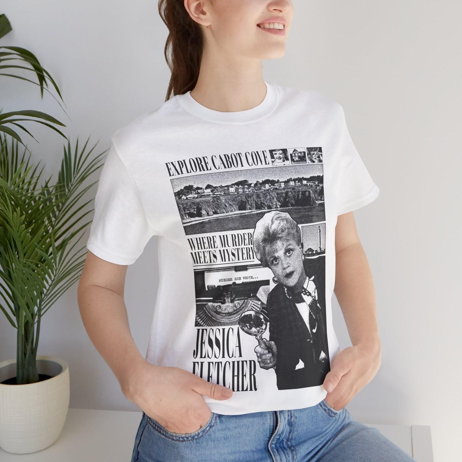 90 s Retro style T-shirt Jessica Fletcher, Murder She wrote, Angela Lansbury, Murder Mistery Lover S
