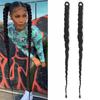 Synthetic Long Braid Ponytail Hair Extensions Fake Hair Pony Tail Wig for Black Women with Rubber Elastic Band