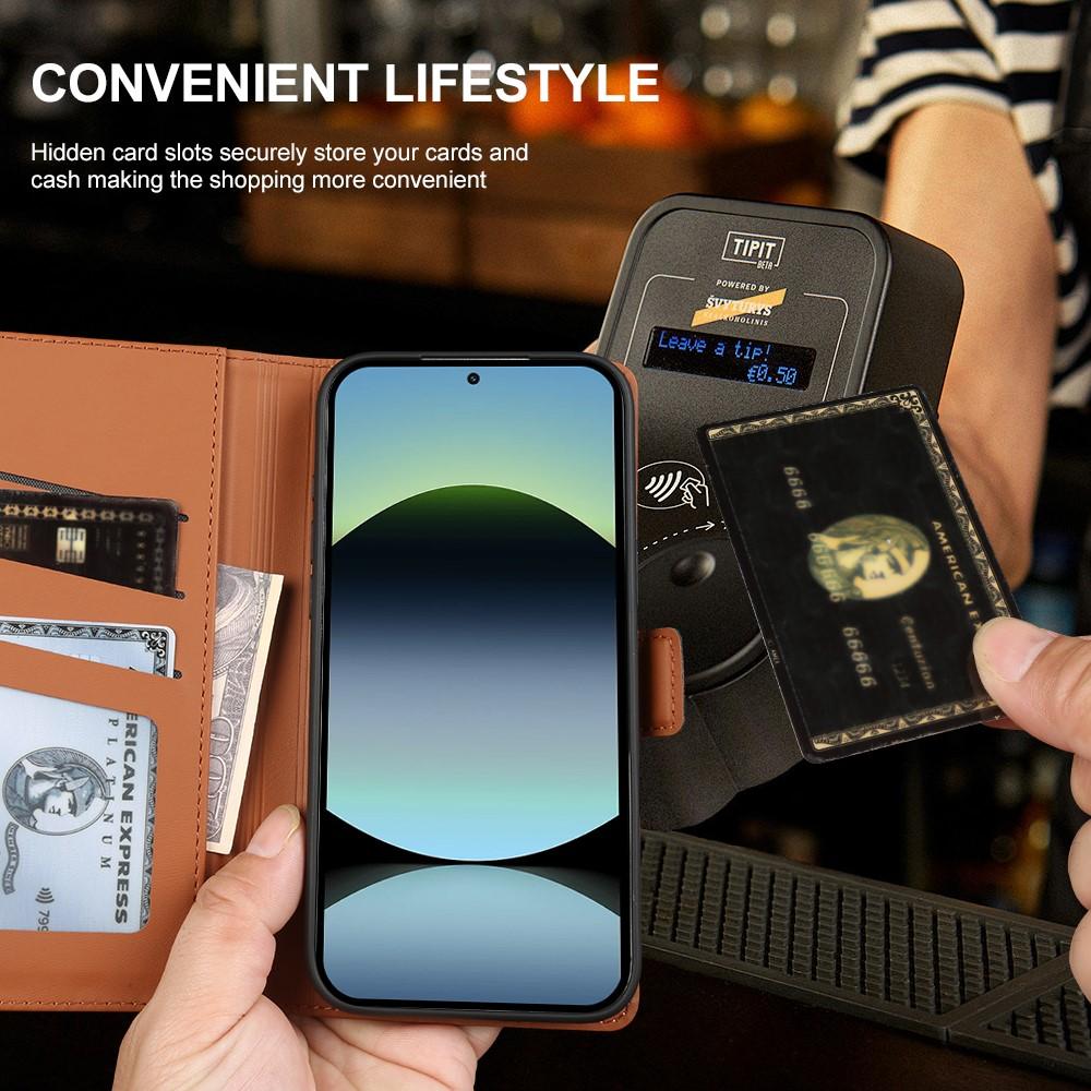 Wallet Case for Redmi Note 14 5G - TPU+Leather/PU, Black