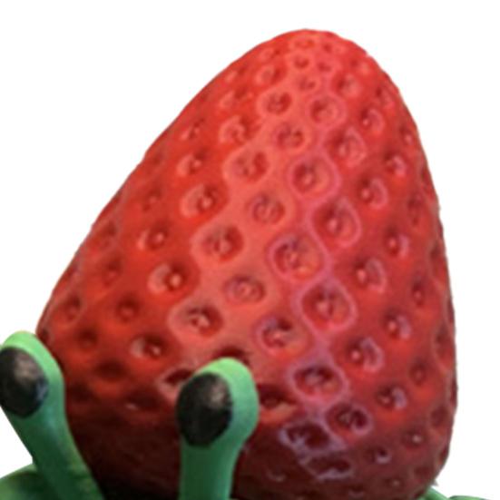 3D Printed Strawberry Crab Figurine Movable Joints Hermit Crab Figure Articulated