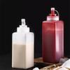 PE 600/800/1000ML Staubdichte Plastik-Quetschflasche mit großem Durchmesser Dressingflasche Quetschbehälter Gewürzflasche