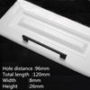 KK&FING 1PC Simple Black Aluminum Kitchen Cabinet Door Handles Drawer Pulls Glass Cabinet Wardrobe Door Pulls Furniture Hardware