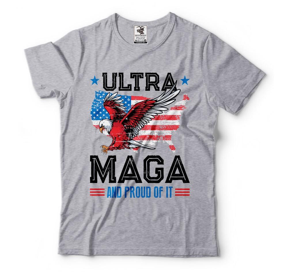 Ultra MAGA American Flag Political Shirts Anti Biden Trump 2024 Trump Shirts