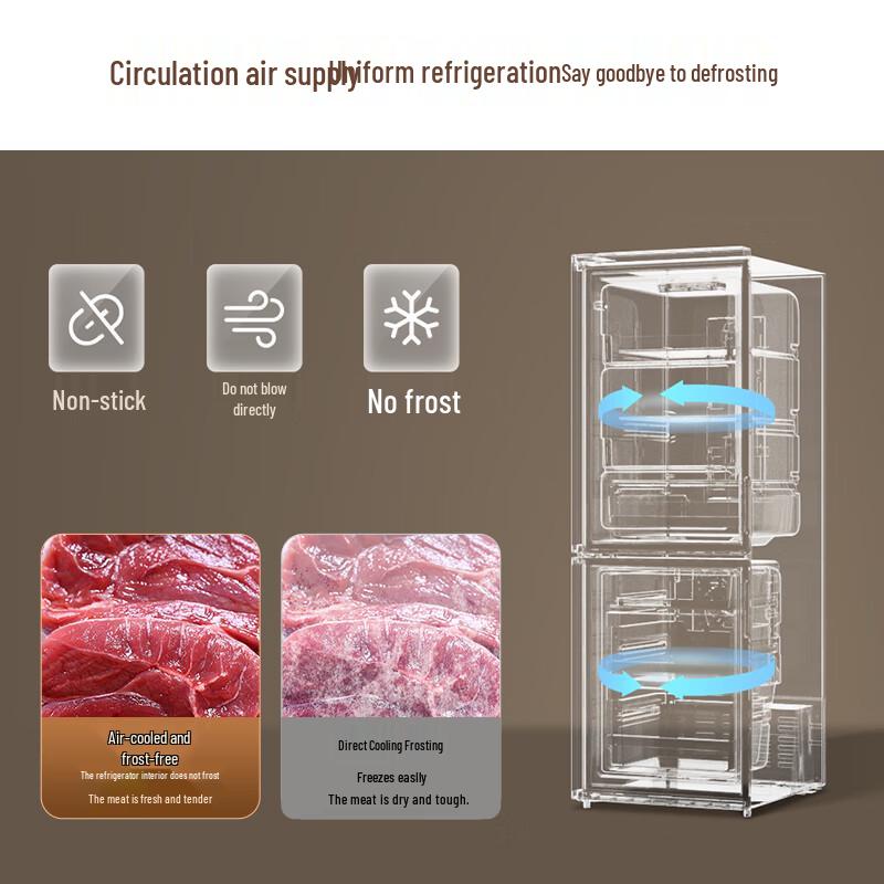 SKYWORTH 188L Frost-Free Two-Door Refrigerator