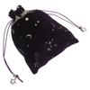 Star Pattern Soft Drawstring Bag Elegant Small Jewelry Pouch Crystal Storage Portable Gift Packaging Mini Jewelry Pouch