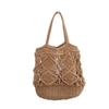 2025 Sommer Große Strohtaschen für Damen Tragetaschen Strandtaschen Gewebte Handtaschen Reise-Shopper Lässiger Resort-Stil Umhängetasche