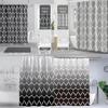 Curtains Shower Weighted Mould Proof Resistant Grey Black Shower Curtain Machine