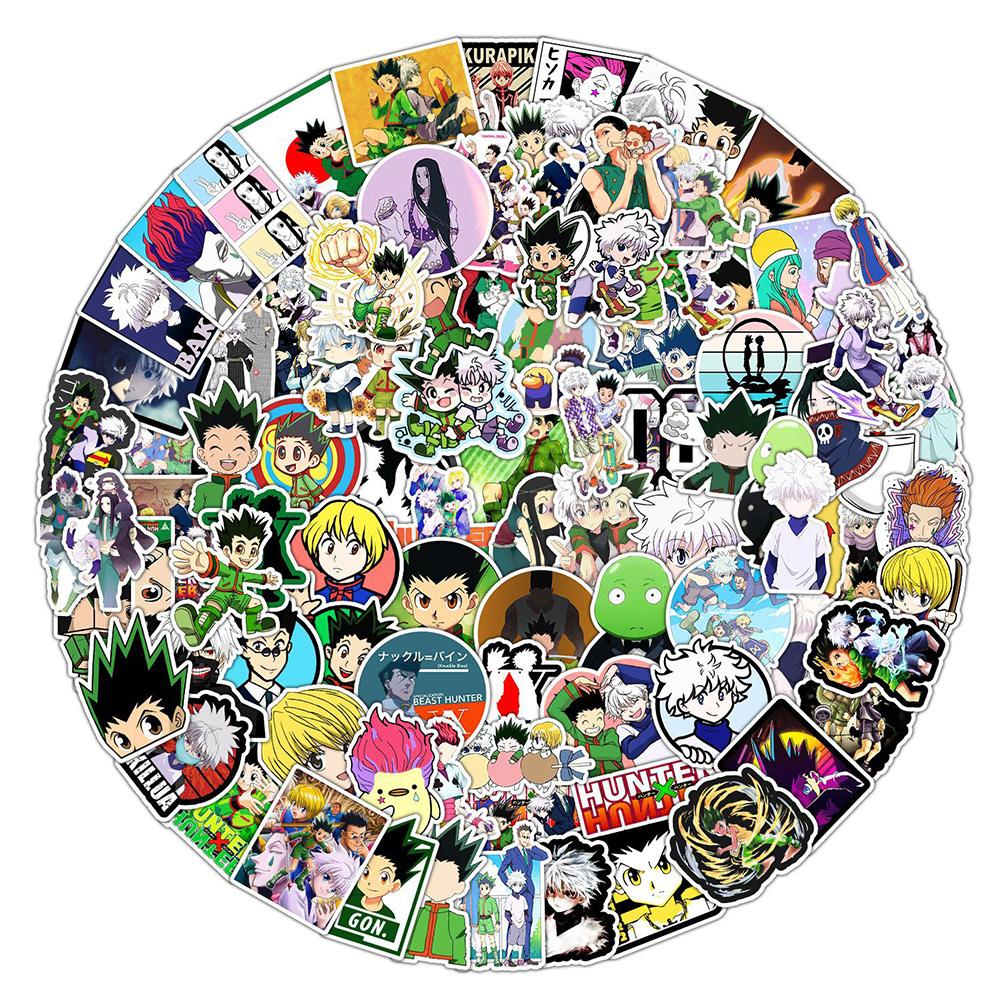 10/30/50/100pcs Japanese Anime HUNTER×HUNTER Stickers Classic Manga Decals DIY Laptop Phone Guitar Car Cool Cartoon Sticker Toy