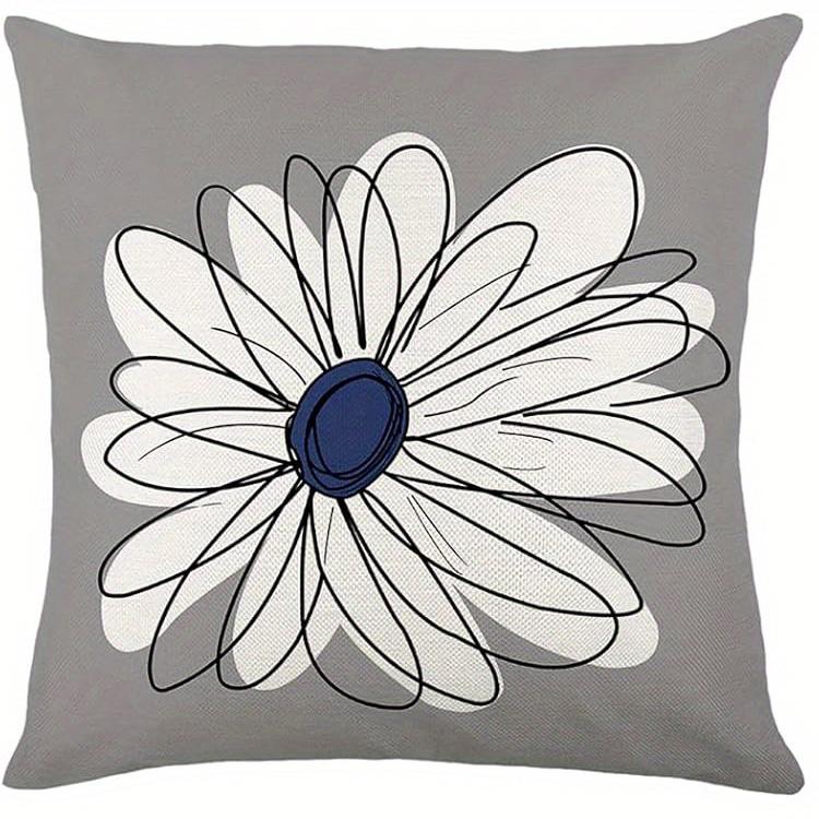Kurzes Plüschmaterial Kissenbezug Heimdekoration Blumenmuster Überwurf-Kissenbezüge für Zuhause Muster Kissenbezug Geeignet für Sofa