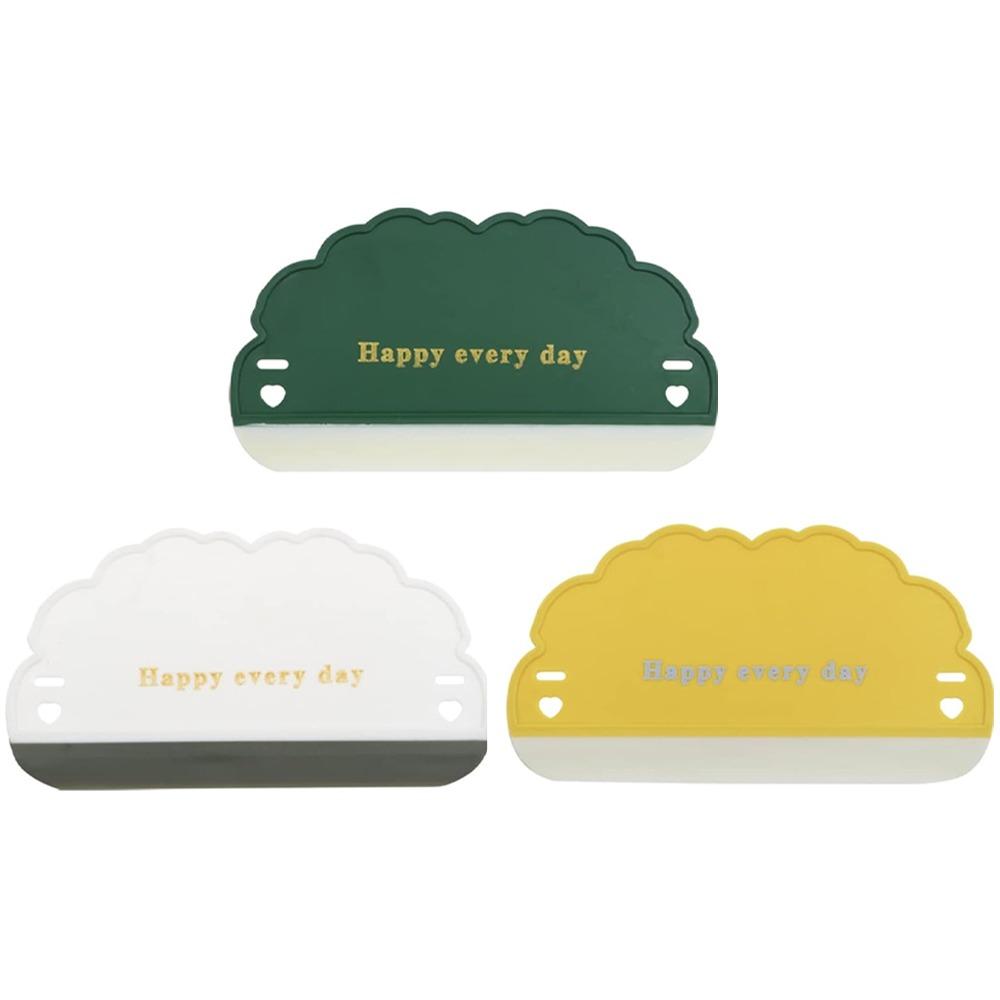 

3pcs Cloud Shape Silicone Glass Wiper Non-Scratch Bathroom Mirror Cleaner Household разноцветный