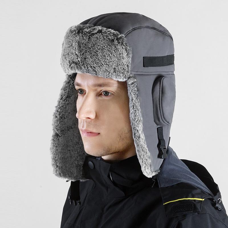Unisex Outdoor Waterproof Winter Lei Feng Hat with Ear Protection