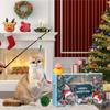 2025 Christmas Calendar Cat Advent 24 Days Pet Toys Holiday Countdown Calendar For Christmas Home Daily Festival Holiday Boredom