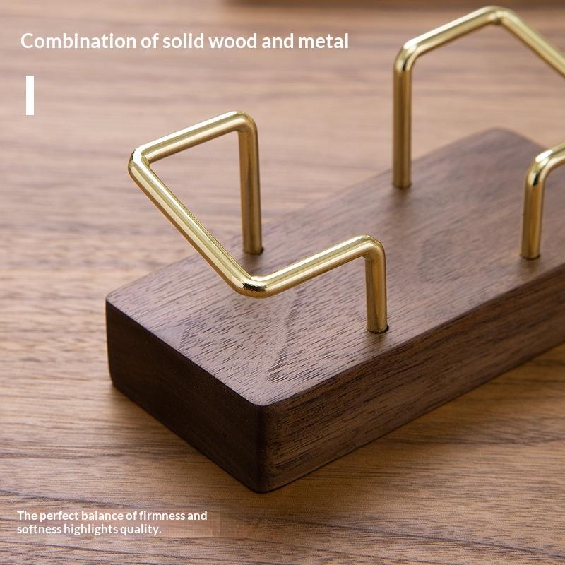 1Pcs Wooden Business Card Display Stand Wood Business Card Holder For Desk Postcard Holder Office Home Desktop Accessories