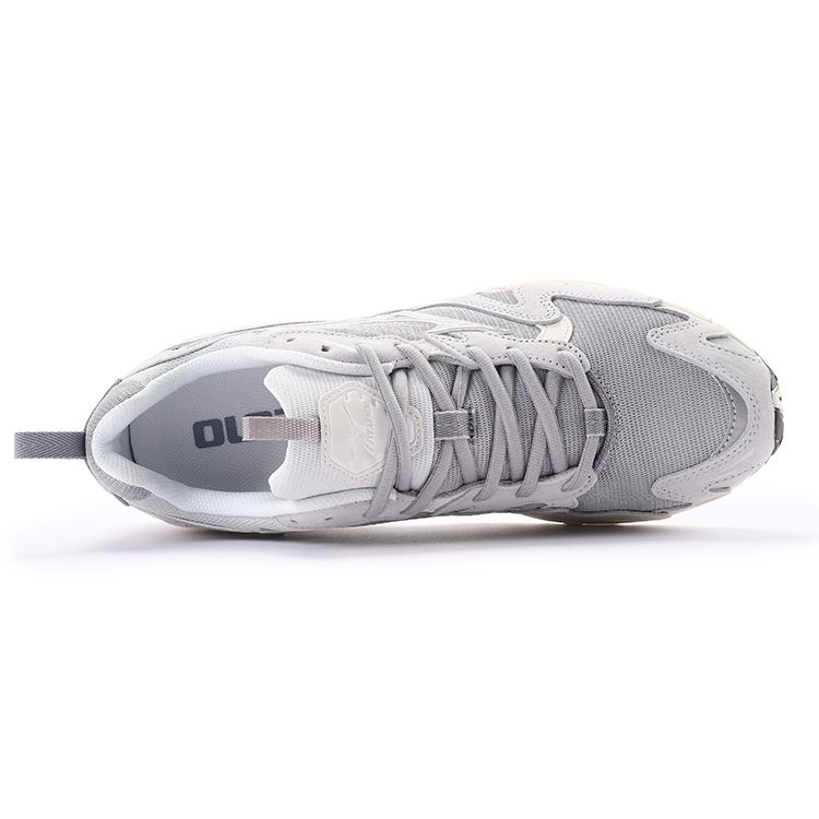 Mizuno Rider 10 Comfortable Sports Leather Breathable Shock Absorption Low Top Training Running Shoes Unisex sneaker Mist-Gray D1GA222611