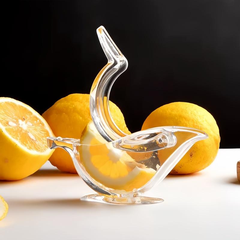 Manual Lemon Squeezer Kitchen Fruit Mini Manual Juicer Bird Shape Transparent Portable For Orange Kitchen Home Slip Tool