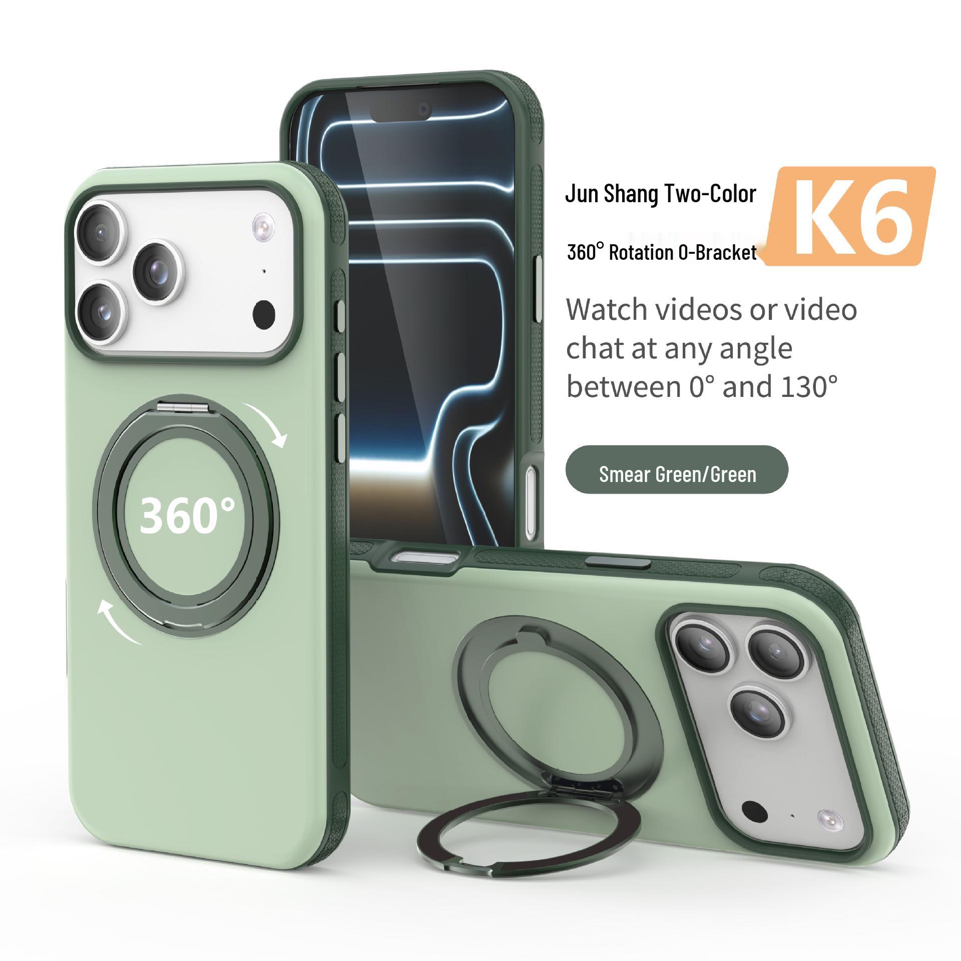 

Frosted Magnetic Phone Case with 360° Stand for iPhone 17 Pro Max and Apple 16 Pro 12 Pro Max