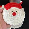 Gestrickte Tassenuntersetzer Weihnachtsmann Tischset Niedlicher Weihnachten Isolierter Untersetzer Heimdekoration