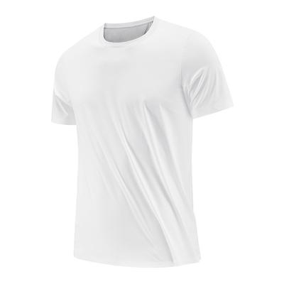 Sports T-shirt Men's Short Sleeved Summer Quick Drying T-shirt Fitness Running Breathable Ice Silk Short T-shirt Men