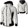 Men Zip Up High Collar Thick Fleece Lined Hoodie Winter Warmer Coat Jacket 25-26