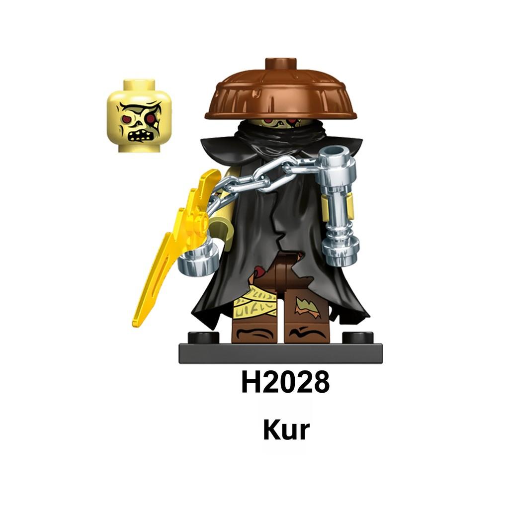 Rox Kur Ninjas Set Personalizzato Fai da Te di Mattoncini di Plastica per Bambini e Collezionisti