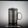 304 nerezová ocel kreativní modelování ústní hrnek ve tvaru olejového sudu venkovní kempingový pohár na vodu skládací rukojeť retro imitace titanu jídlo