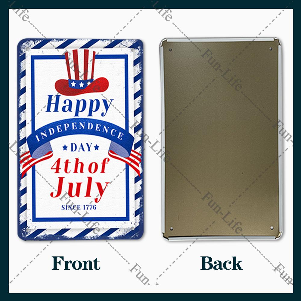 One Piece Ziua Națională Franceză 14 iulie Poster metalic Vintage Shabby Sign Decor pentru casă Placă retro Decor artistic de perete 20x30 cm