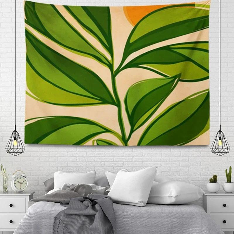 Простой Растение в Горшке Декоративный Гобелен Домашняя Стена Гостиная Офис Декоративный — фото 8