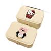 Sanrio Kt Cat Jewelry Storage Box With Leather Material For Gift Giving