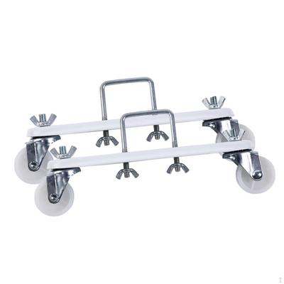 Brackets Set with Mobile Pulley - Easy Assembly And 360° Rotation
