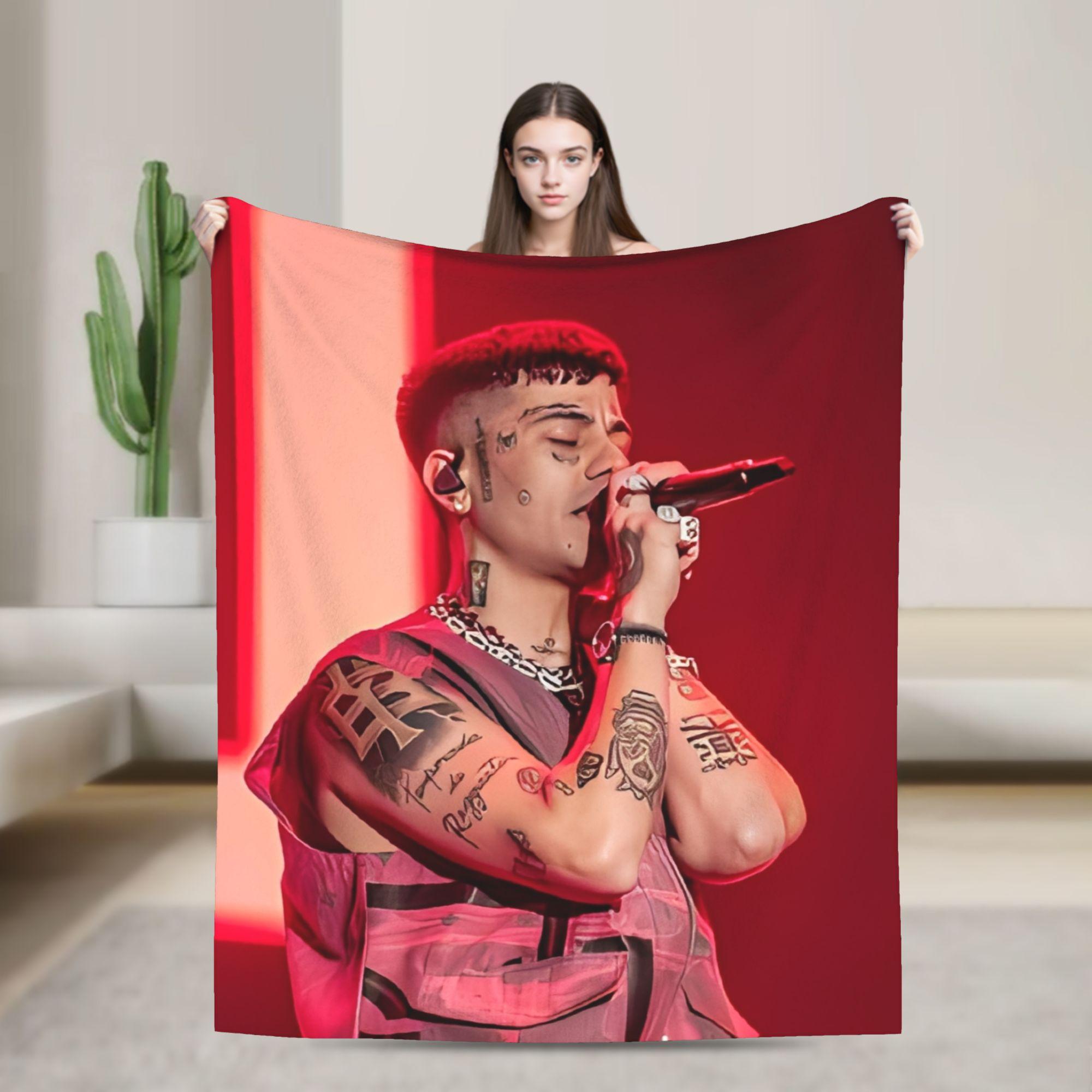 DUKI Rock Singer Blanket Soft Fluffy Plush Throw Blanket For Couch Chair Picnic Flannel Bedspread Bed Cover 75X95CM