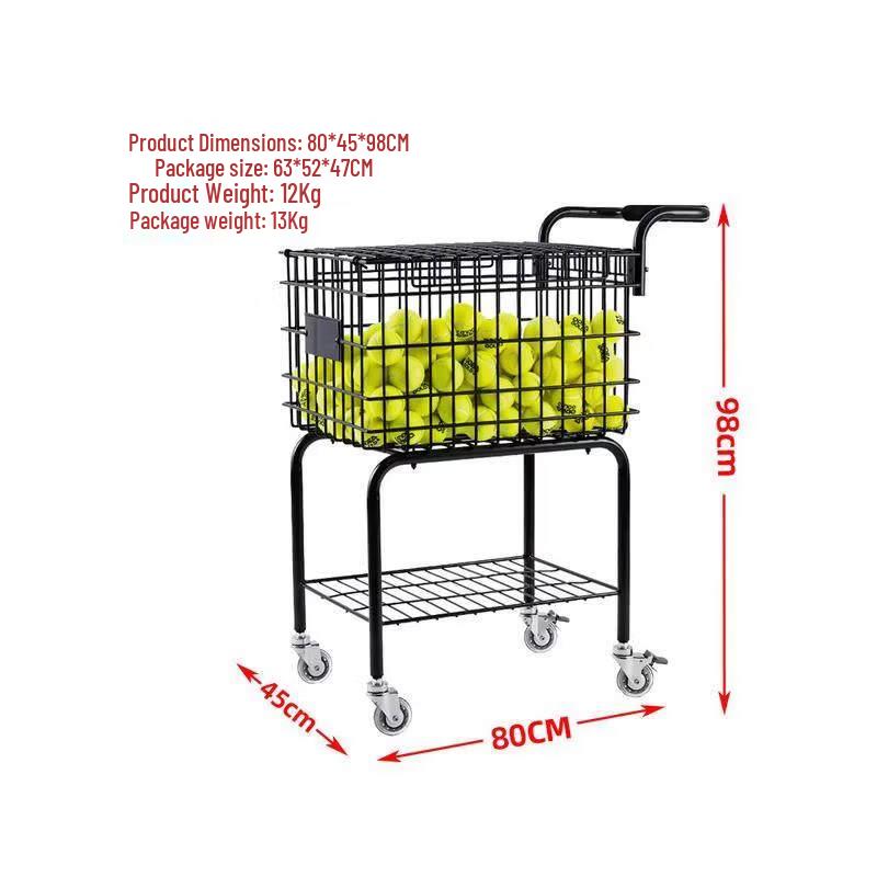 Jundingying Tennis Ball Storage and Pickup Cart