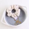Practical Scrunchie Keyring Bracelet Sturdy Alloy Hair Tie Fashion Accessory for Women's Everyday Use Casual Wear