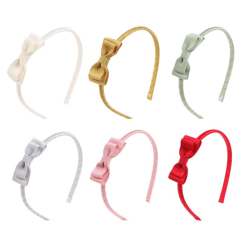 Cute Bow Headband: Spring/Summer New Threaded Fabric for Children