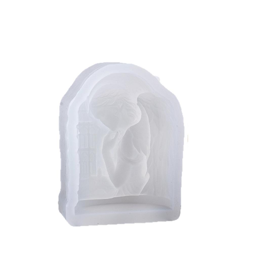 Angel Castle Scented Candle Silicone Mold Diy Creative Angel Doll Diffuser Stone Decoration Silicone Mold