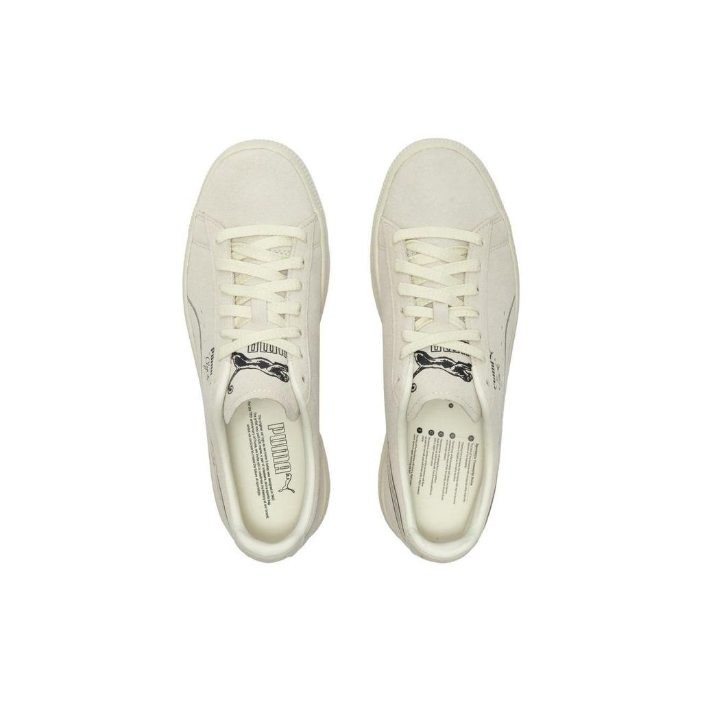 Puma Clyde No. 1 Frosted Ivory Unisex Sneakers Cream Smokey-Grey 389555-01