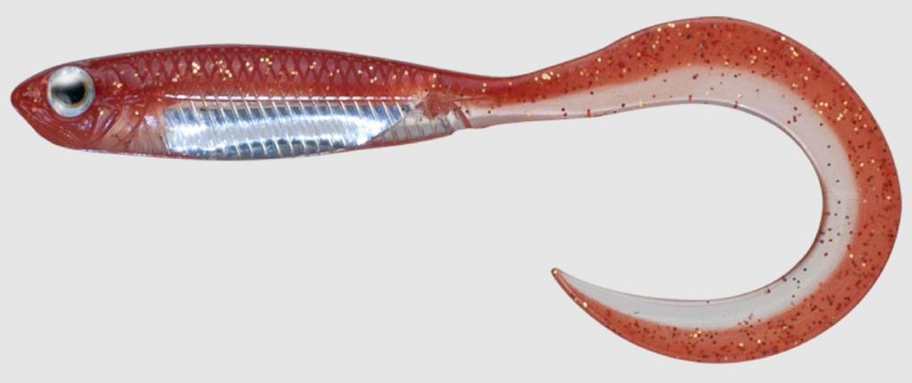 Fish Arrow Soft Lure Flash J Curly SW 2 Inch 5 Piece Per Pack #138 (2619)