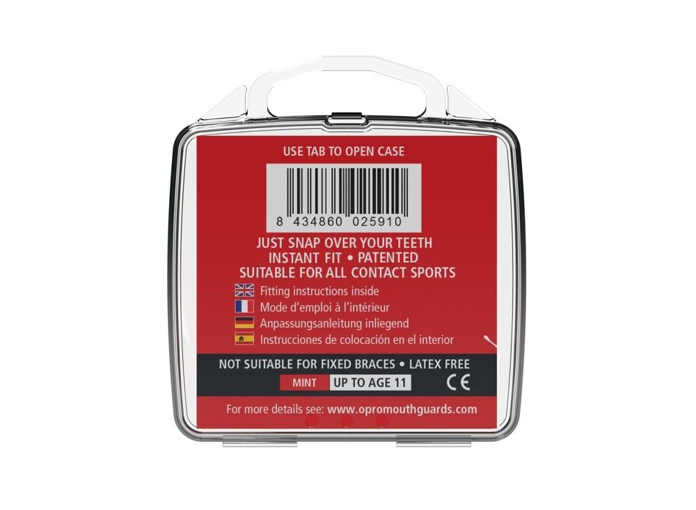 Opro Kids' Mouthguard Snap Fit Mint