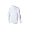 Anta Comprehensive Training Series Letter Color Block Zipper Hooded Fleece Thick Jacket Men Jackets Pure-White 952347702-1
